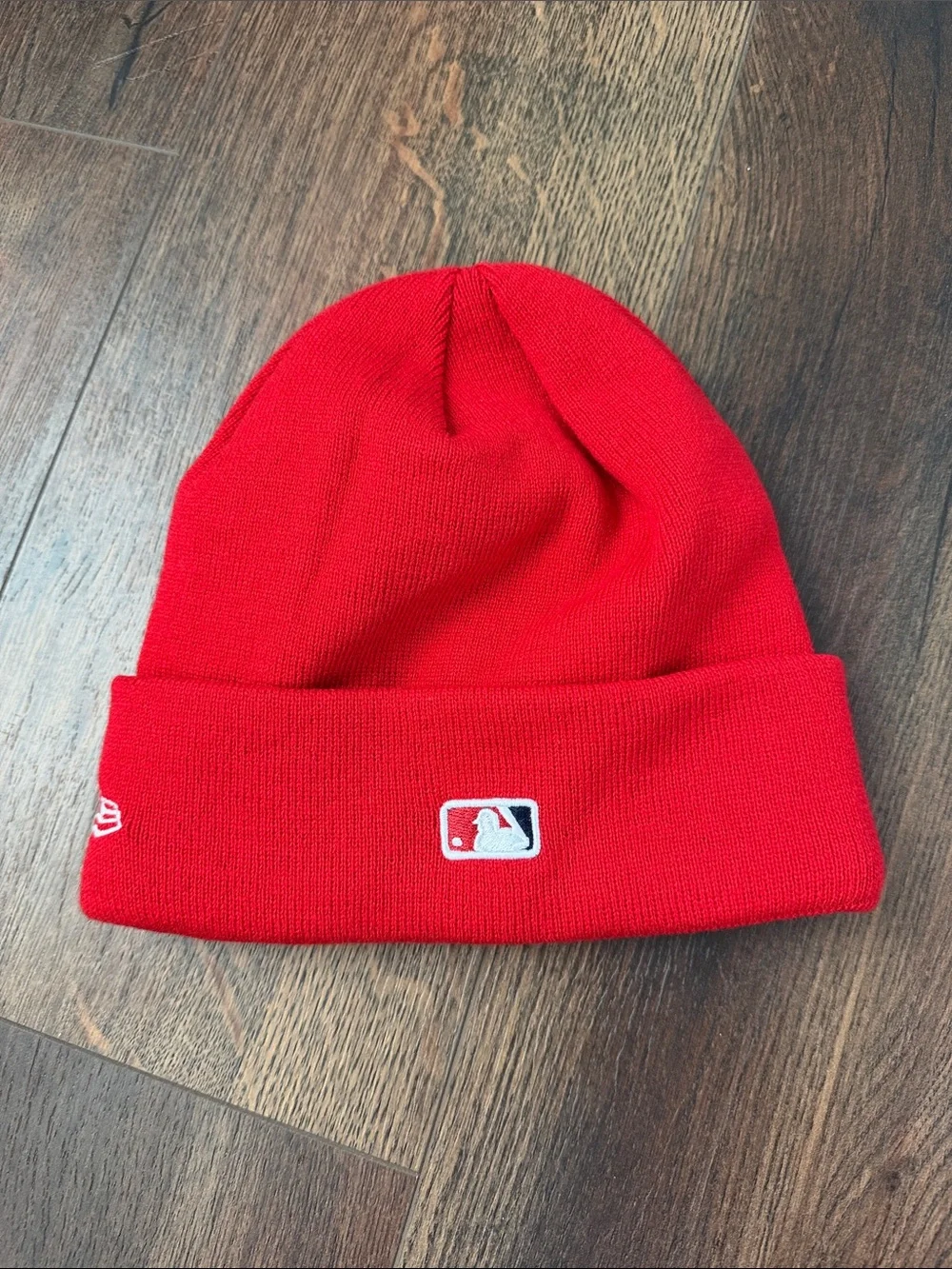 New Era Washington Nationals Red Knit Cuffed Beanie